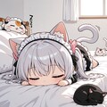 うつ伏せ猫とチビメイドさん 8枚目