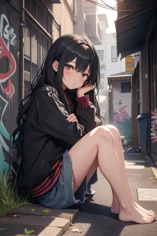 路地裏で
