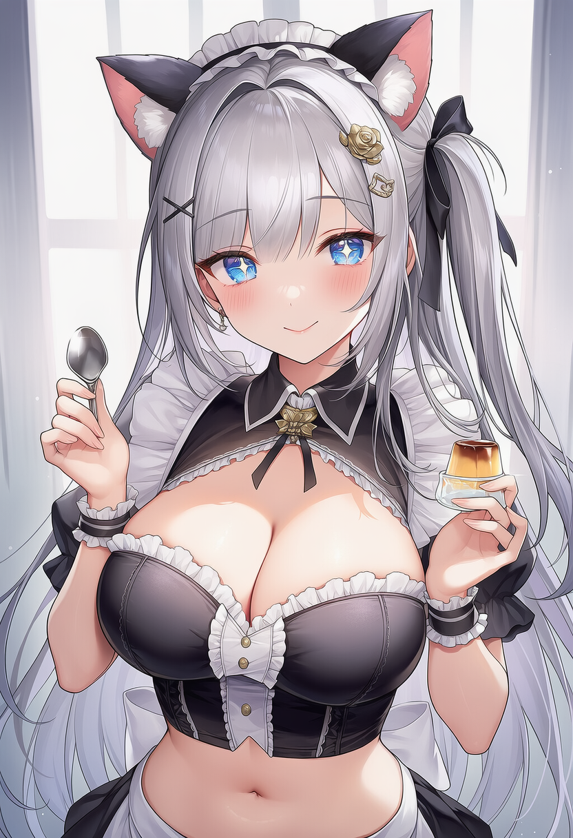 プリンとメイド