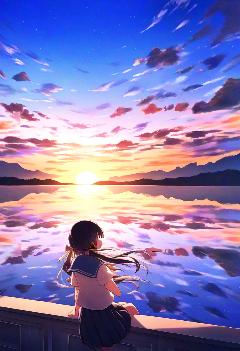 夕日