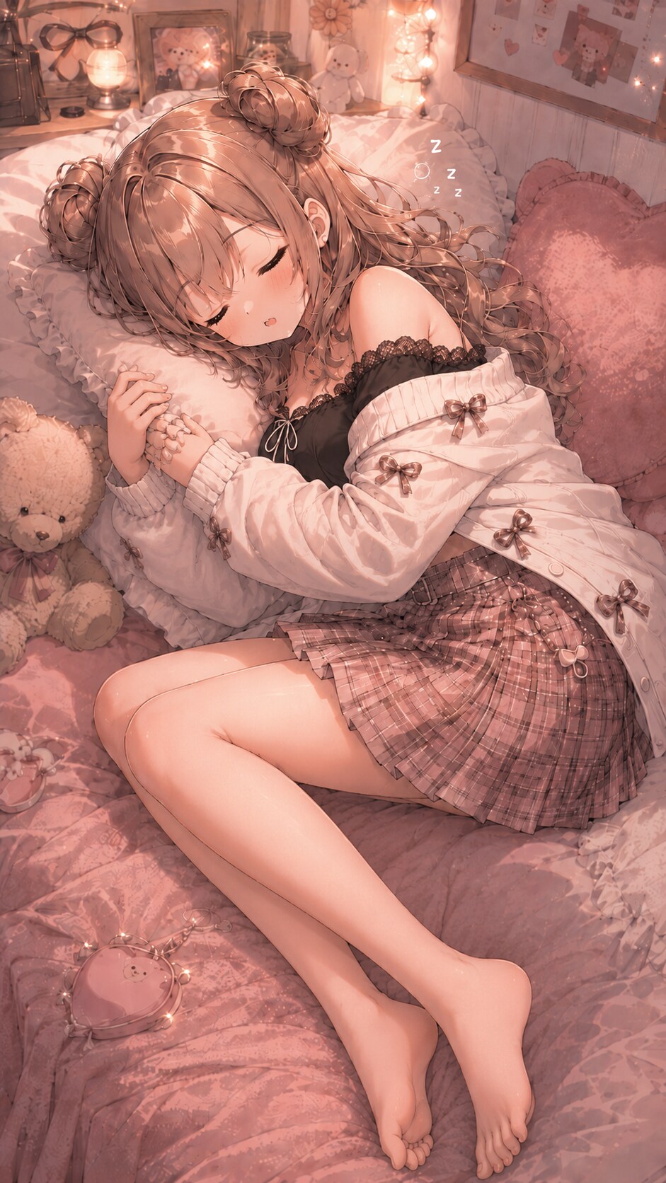 お出かけ帰りのばたんきゅのんぴぃ♡