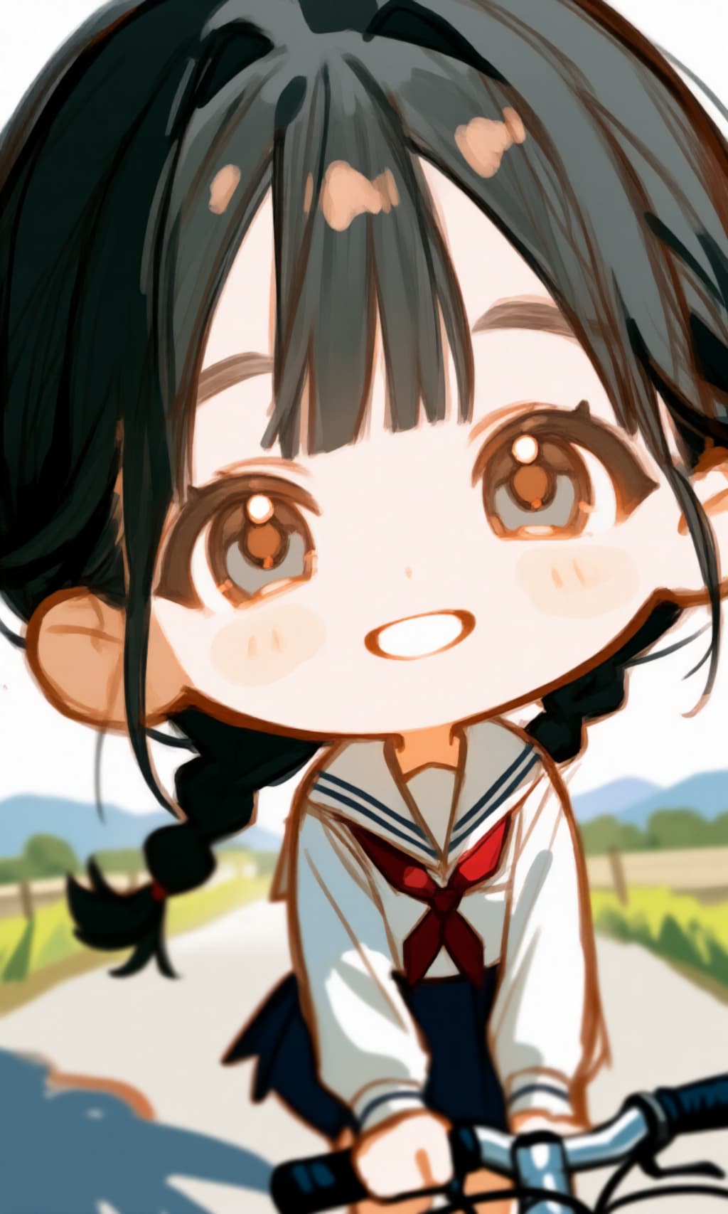 雨やんだ、わーい