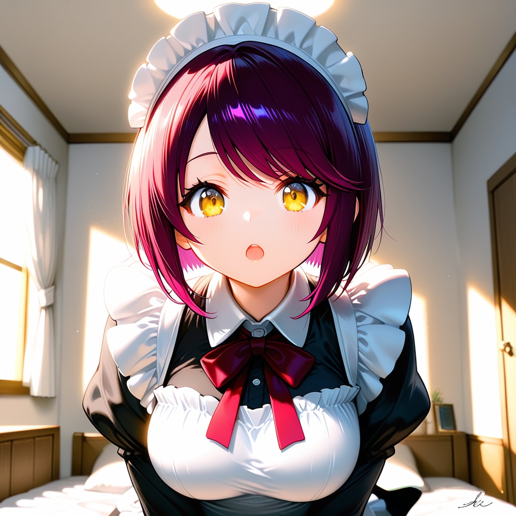 おはようございます（挨拶メイドの芽衣ちゃん）