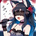 カラオケ(目隠し獣耳っ娘)Karaoke (blindfolded girl with beast ears) 8枚目