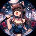 カラオケ(目隠し獣耳っ娘)Karaoke (blindfolded girl with beast ears) 5枚目