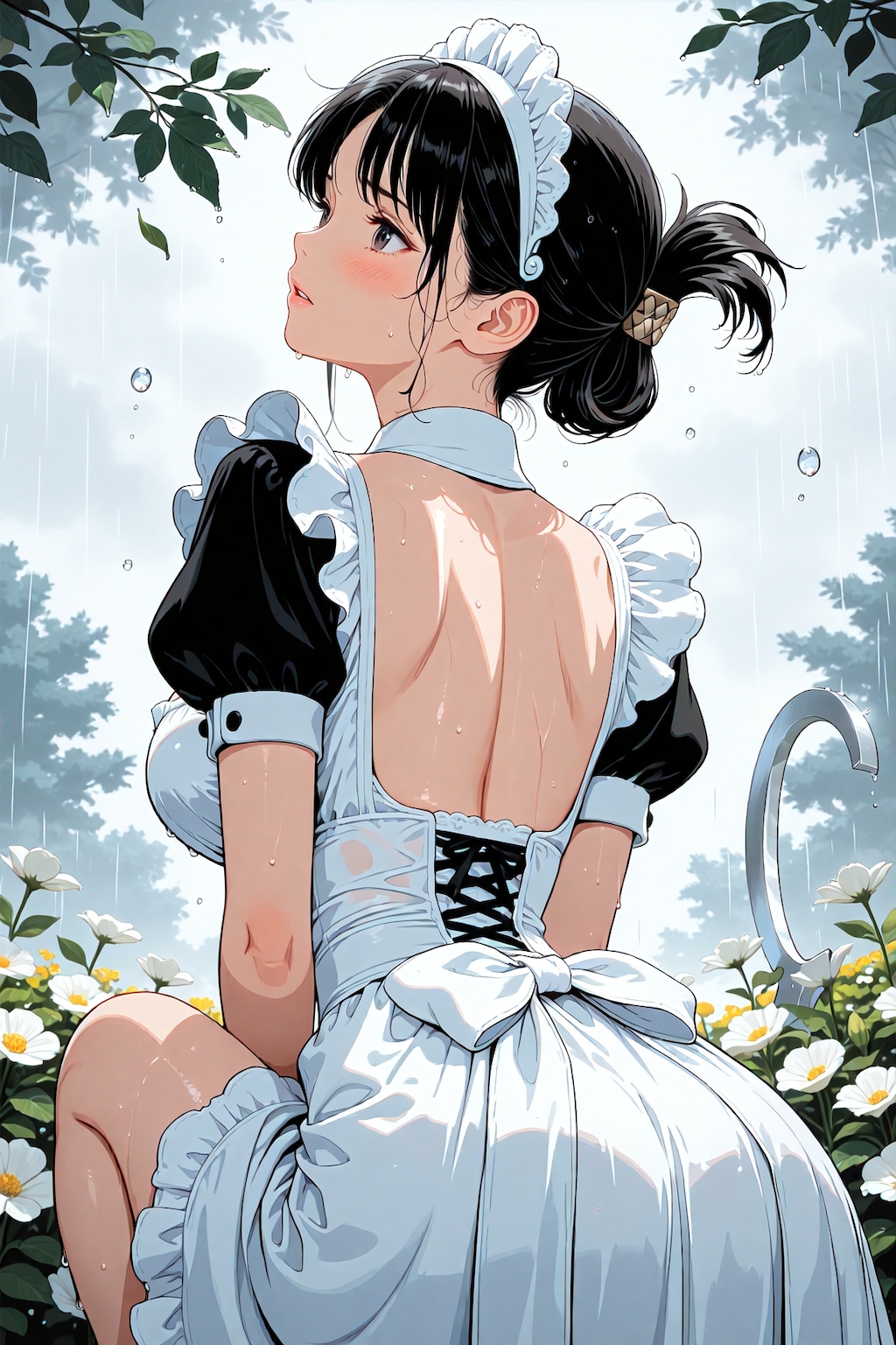 雨のフラワーガーデン