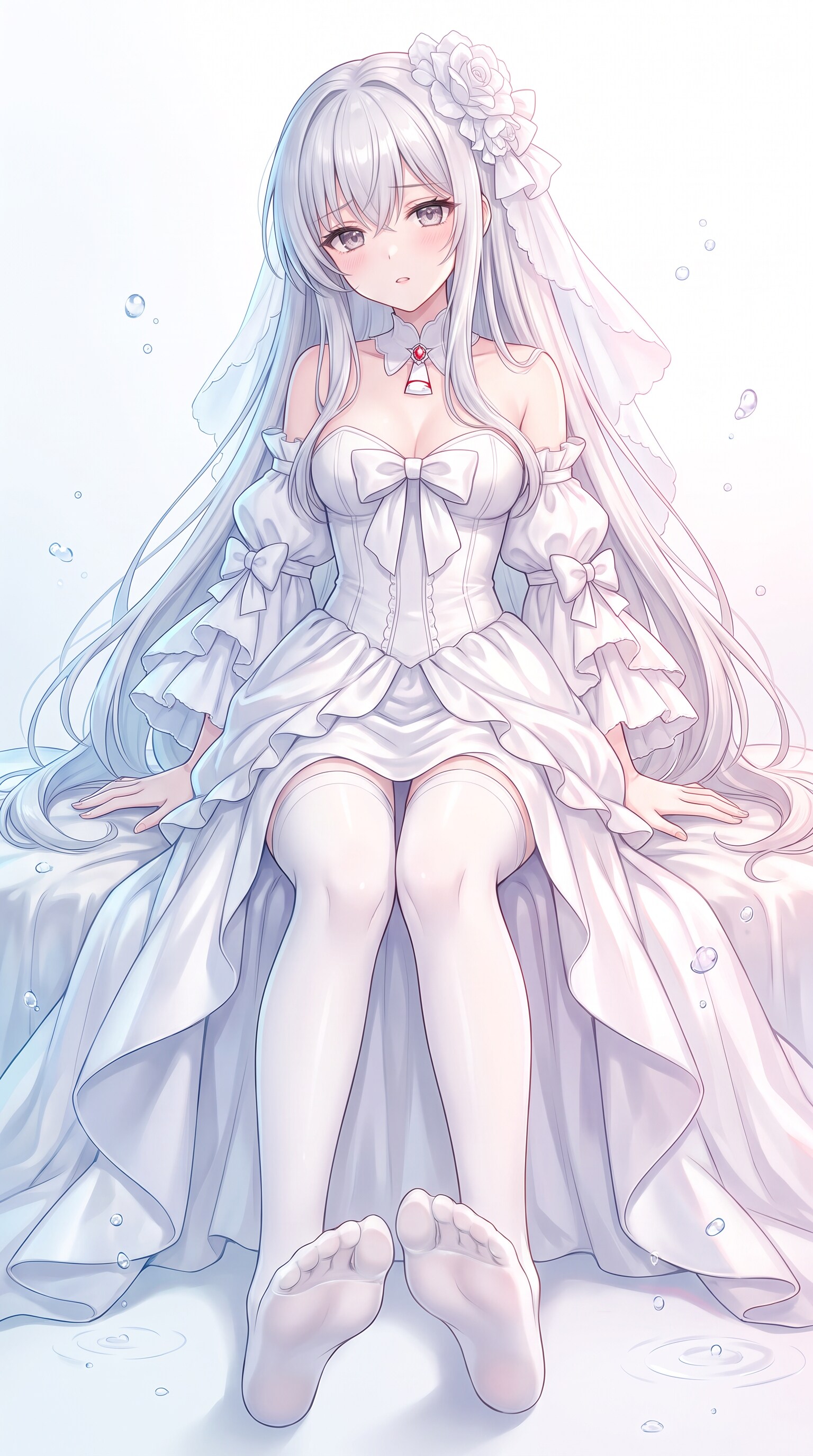 白銀花嫁夢幻譚 | の人気AIイラスト・グラビア