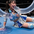 異種格闘プロレスでスライムに体内に侵入されるMIKURU 12枚目