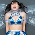 異種格闘プロレスでスライムに体内に侵入されるMIKURU 9枚目