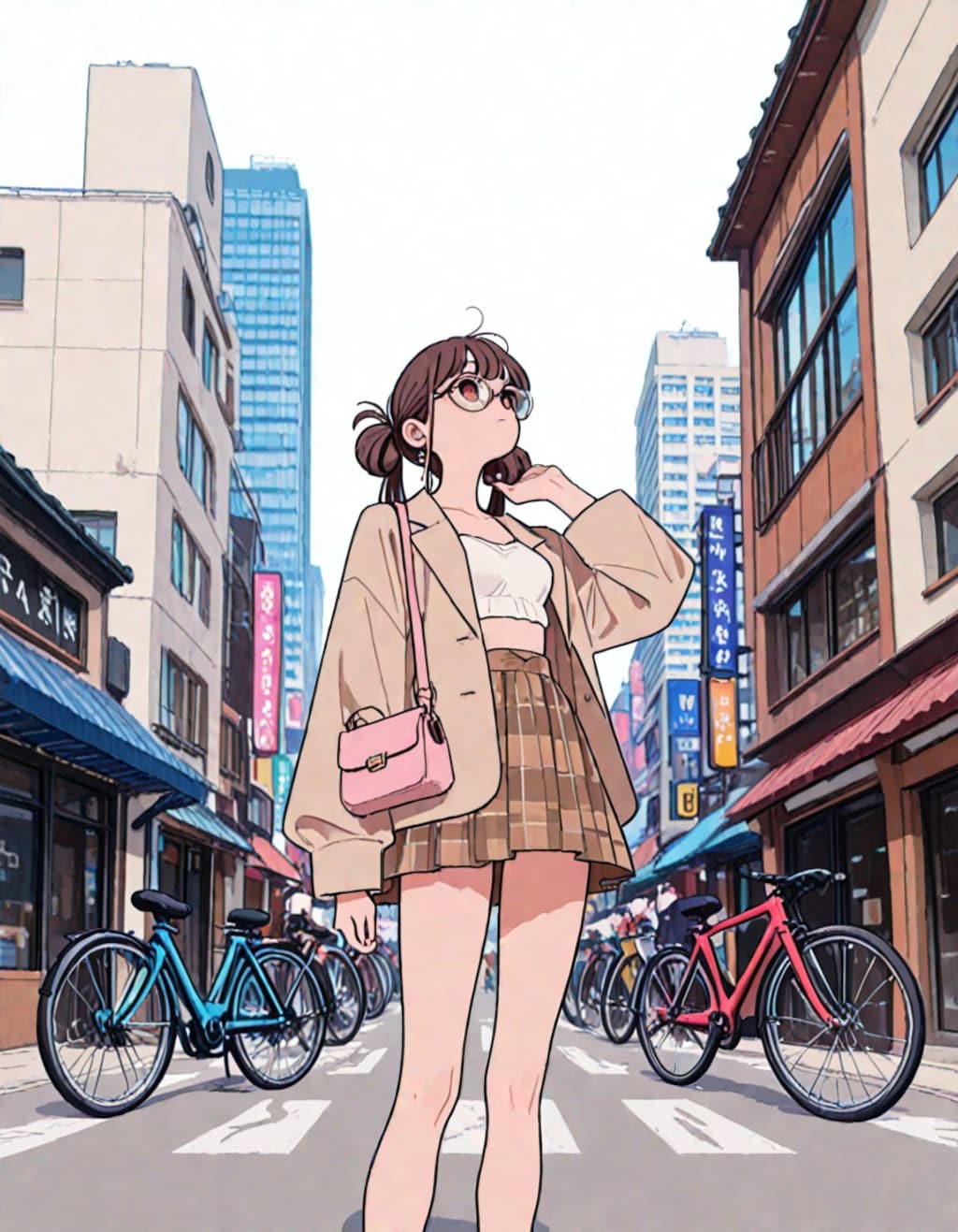 見知らぬ町に戸惑う
