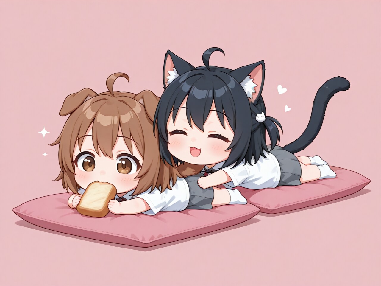 わんにゃんの日 | の人気AIイラスト・グラビア