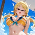 水着の某アイドルユニットとプライベートビーチでセッ〇ス三昧 4枚目