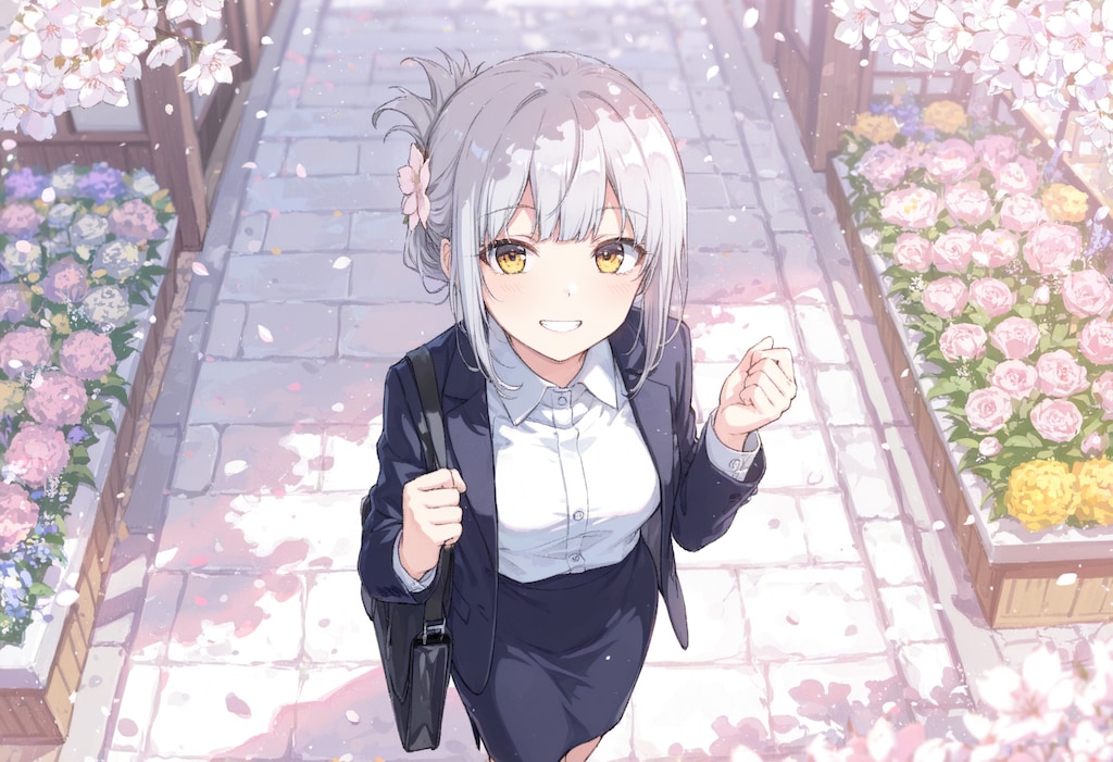 看板娘　flowers
