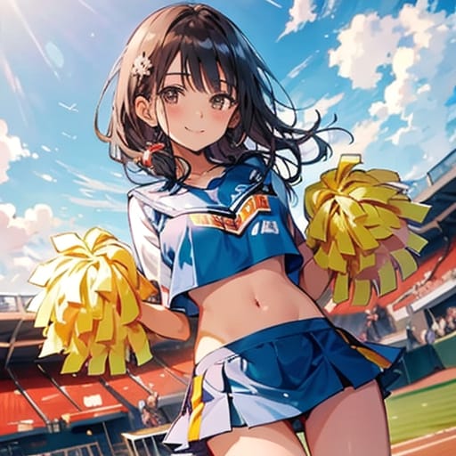 夏の応援する少女