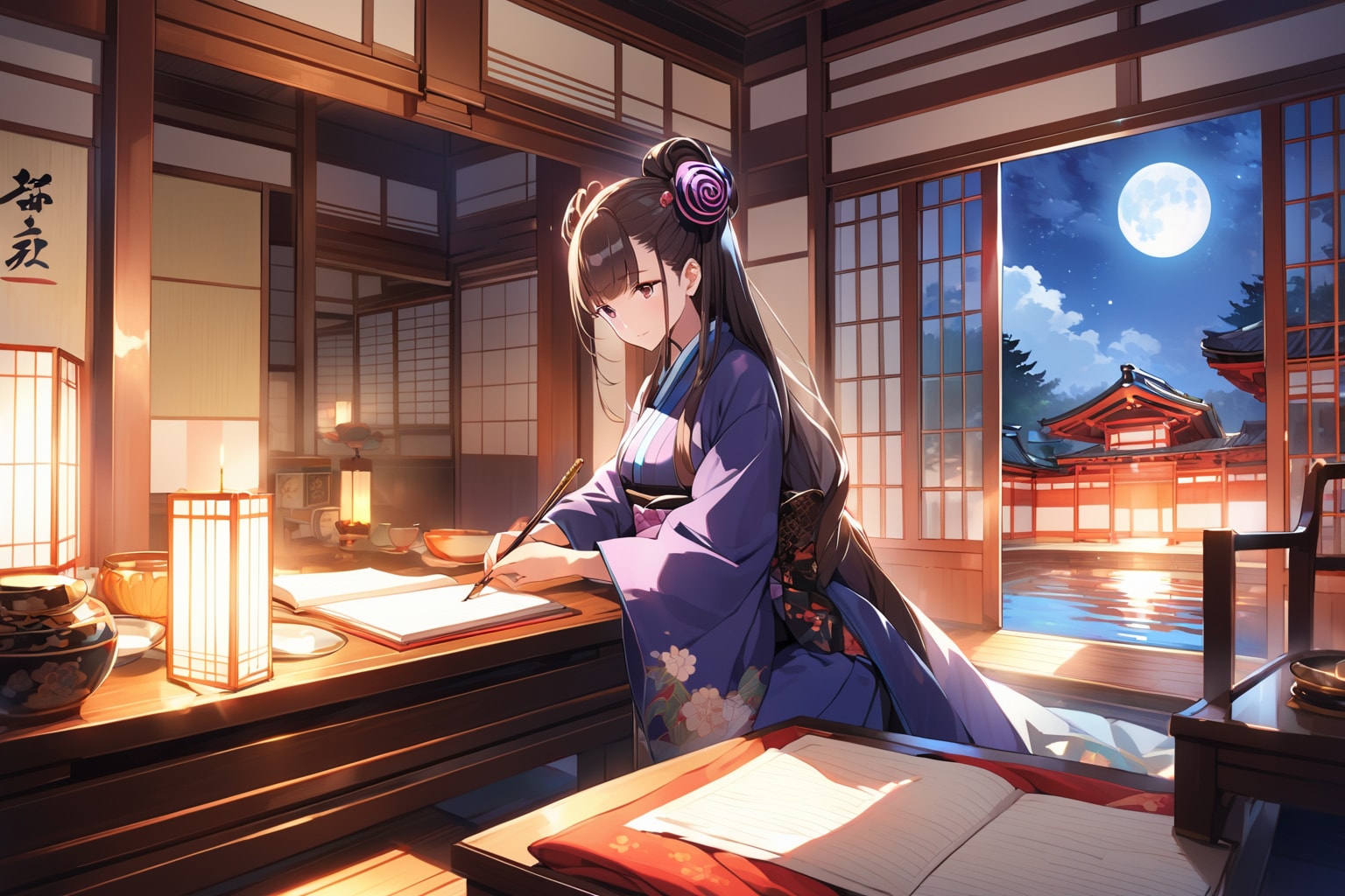 着物の紫式部 | の人気AIイラスト・グラビア