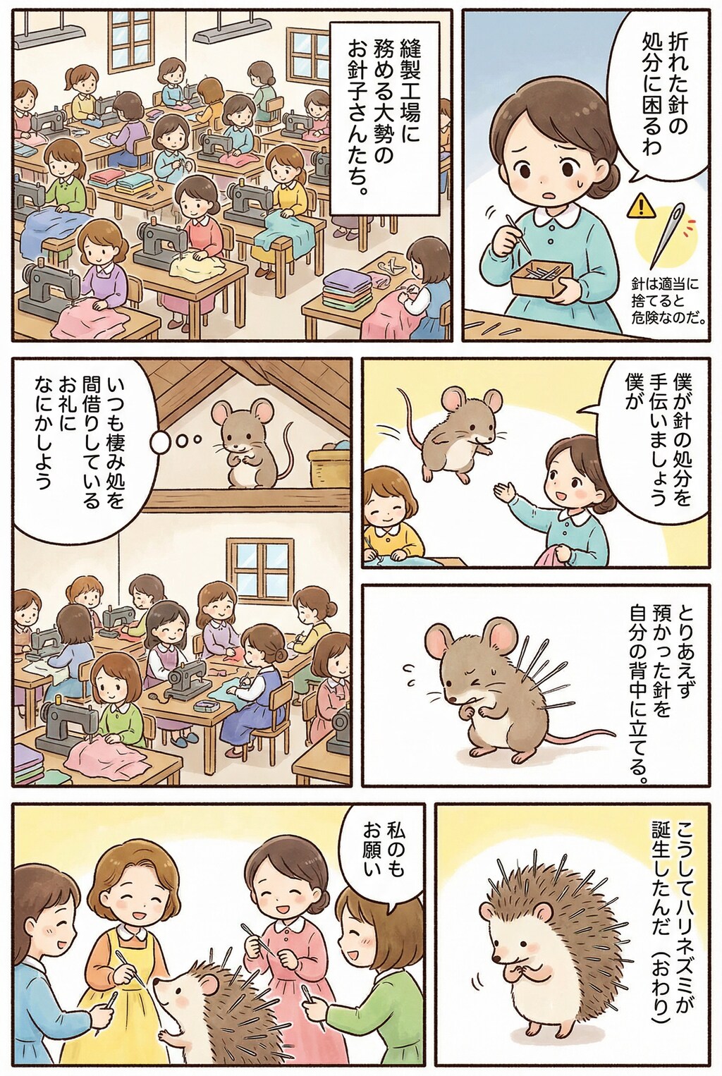 針供養をしたネズミ