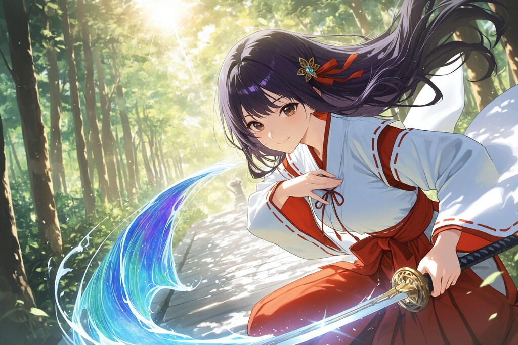 異世界神社の巫女さん（神楽さん）