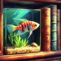 Fish in bookcase (2) 3枚目