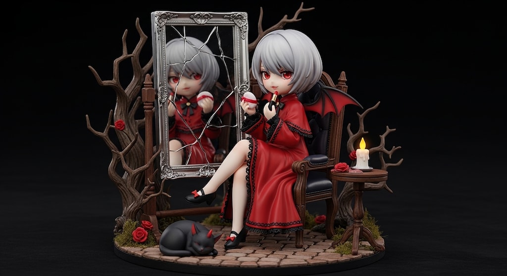 悪魔神官ちゃんメイク中