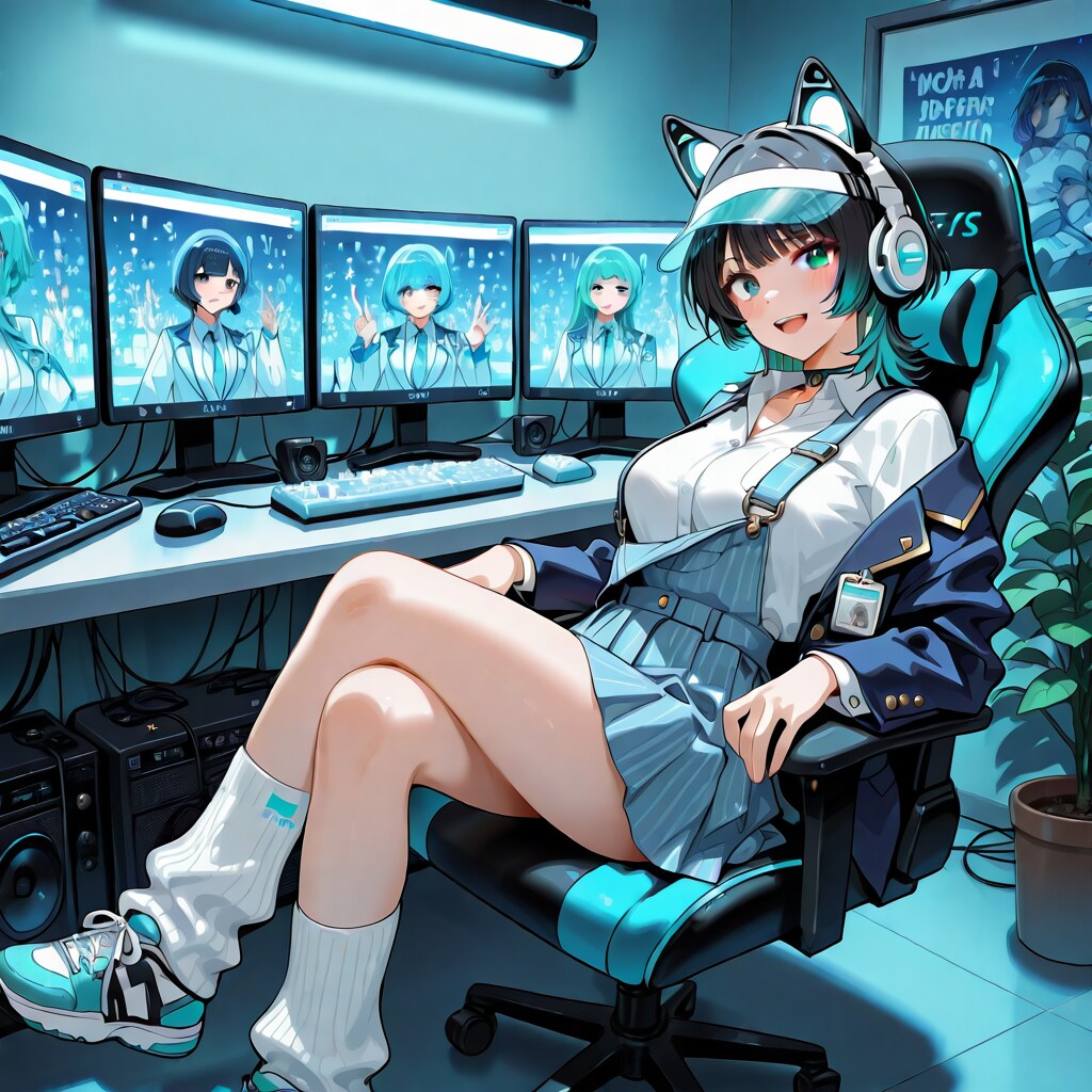 初配信ですの。 | の人気AIイラスト・グラビア