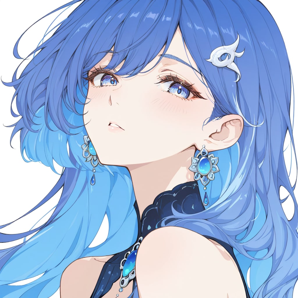 染める青