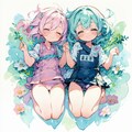 二人の女の子 3枚目