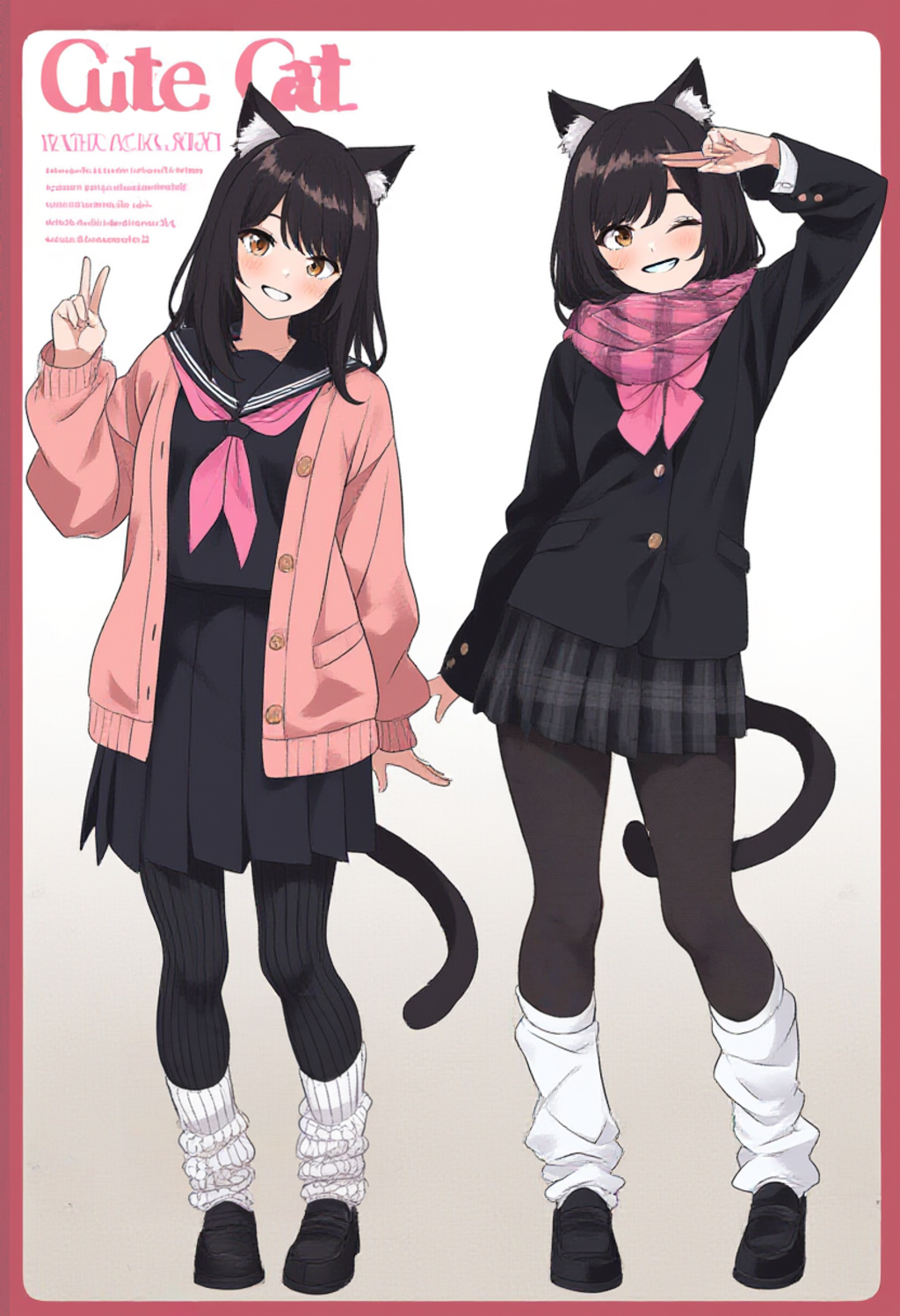 うちの子　制服組み合わせ NAI版