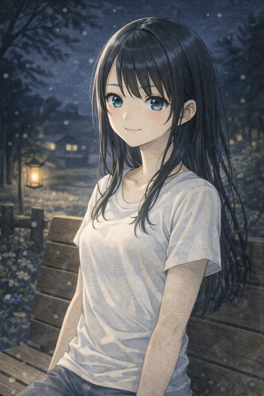 夜の公園 | の人気AIイラスト・グラビア