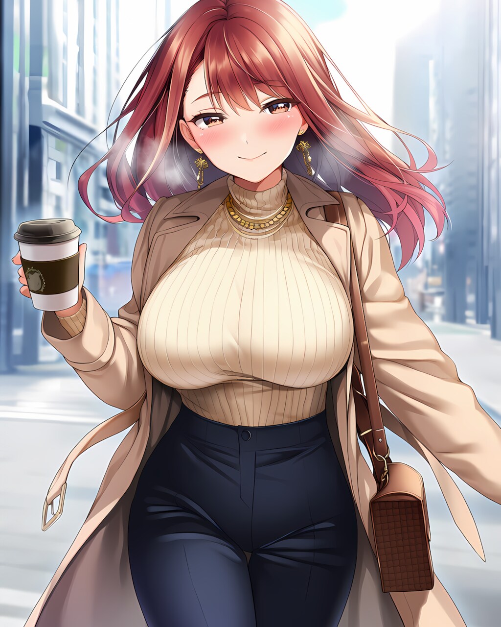 ☕️冬の朝、通勤ノノカちゃん出勤です✨