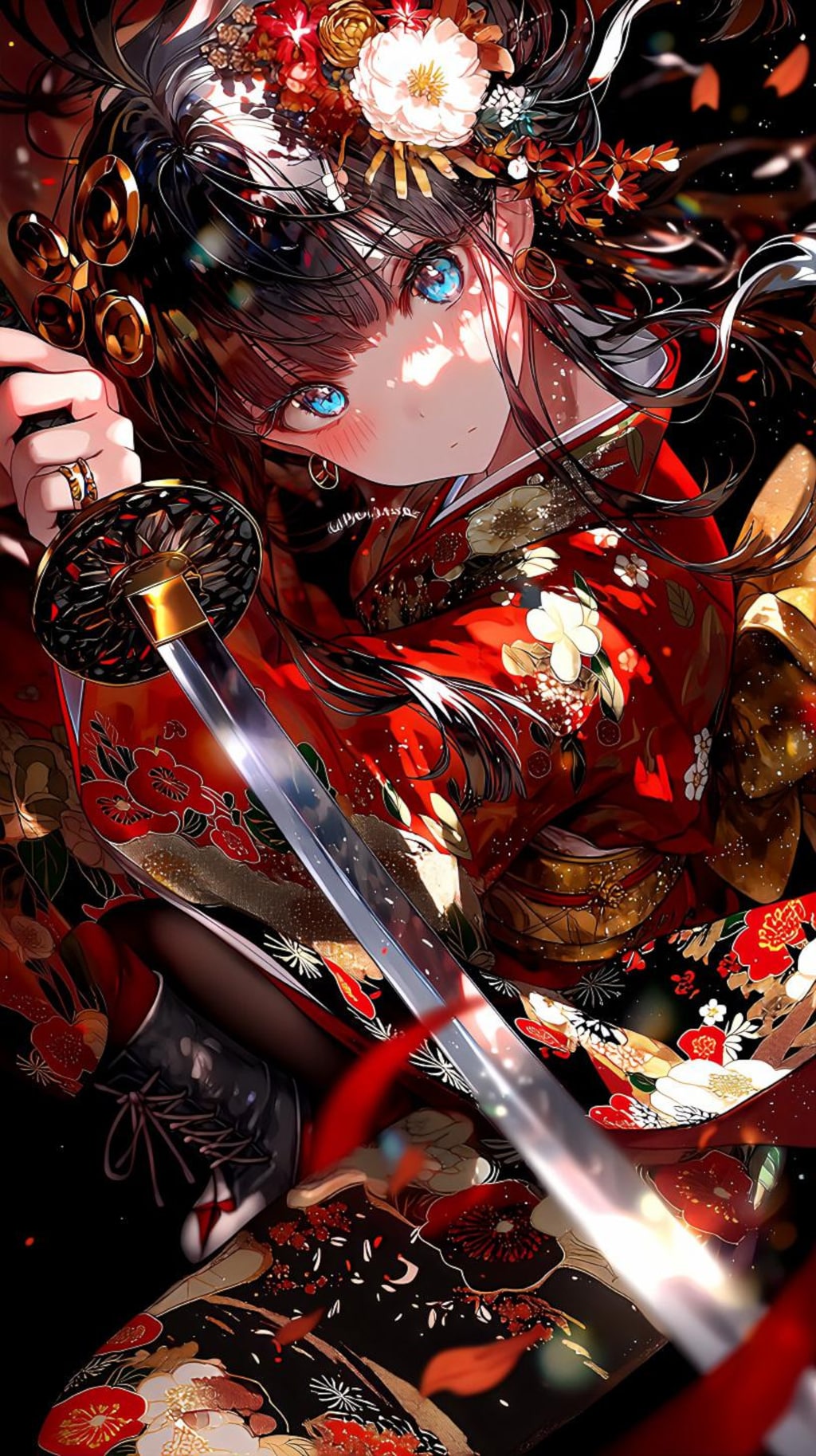 紅蓮の花びらに舞う剣姫