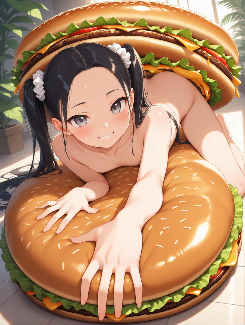 🍍バーガー（挟まってる）