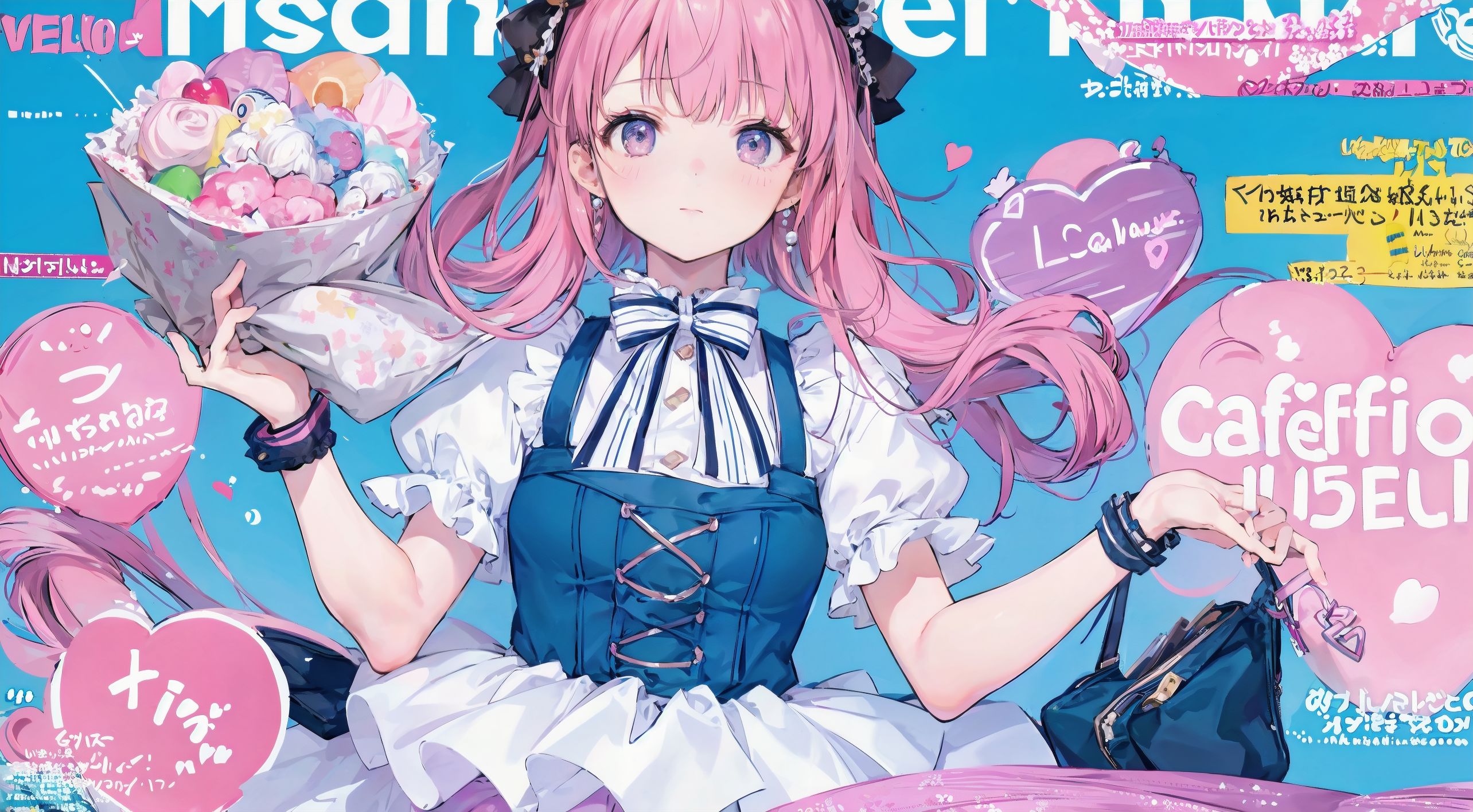 magazine風表紙絵 | の人気AIイラスト・グラビア