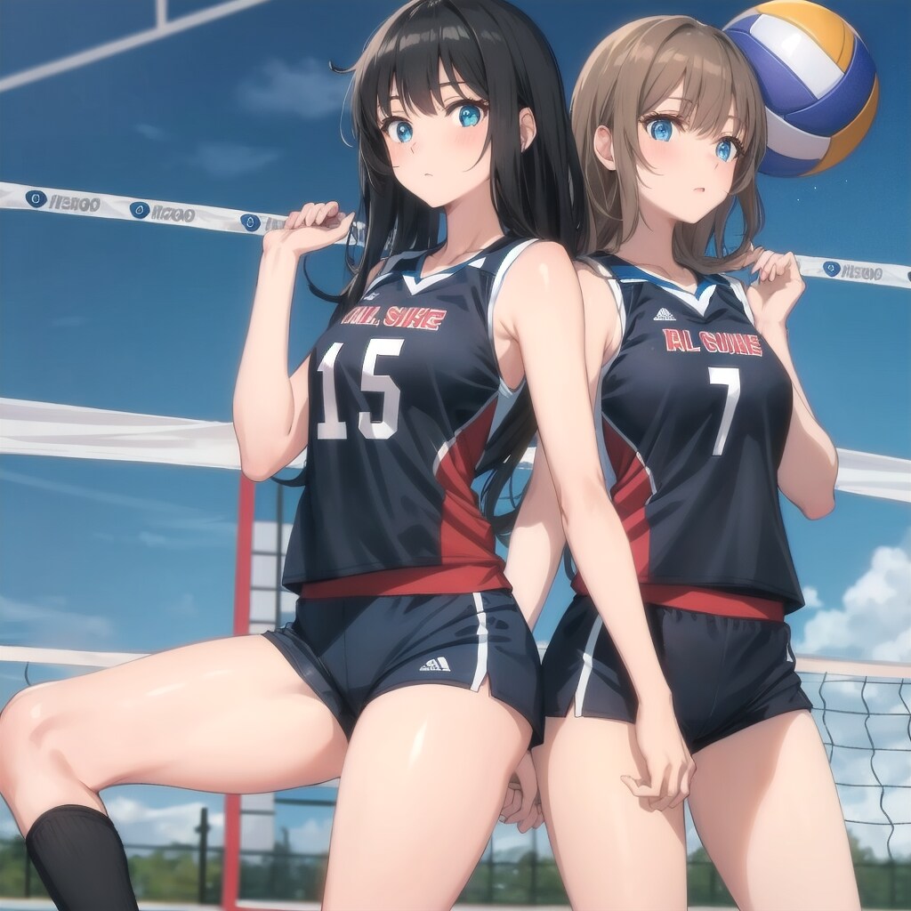 バレー姉妹💪🏆