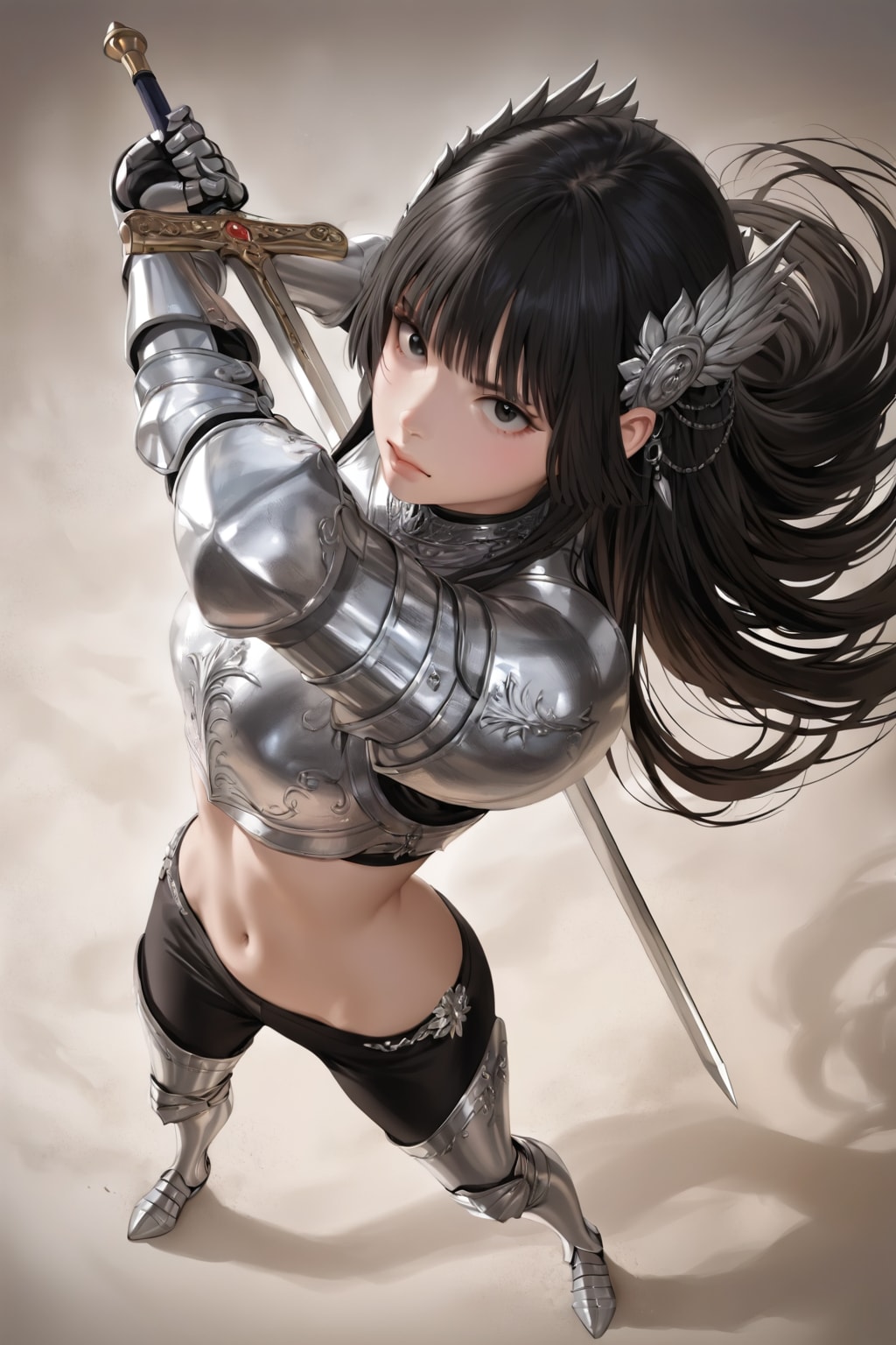 ロングスカートの姫騎士