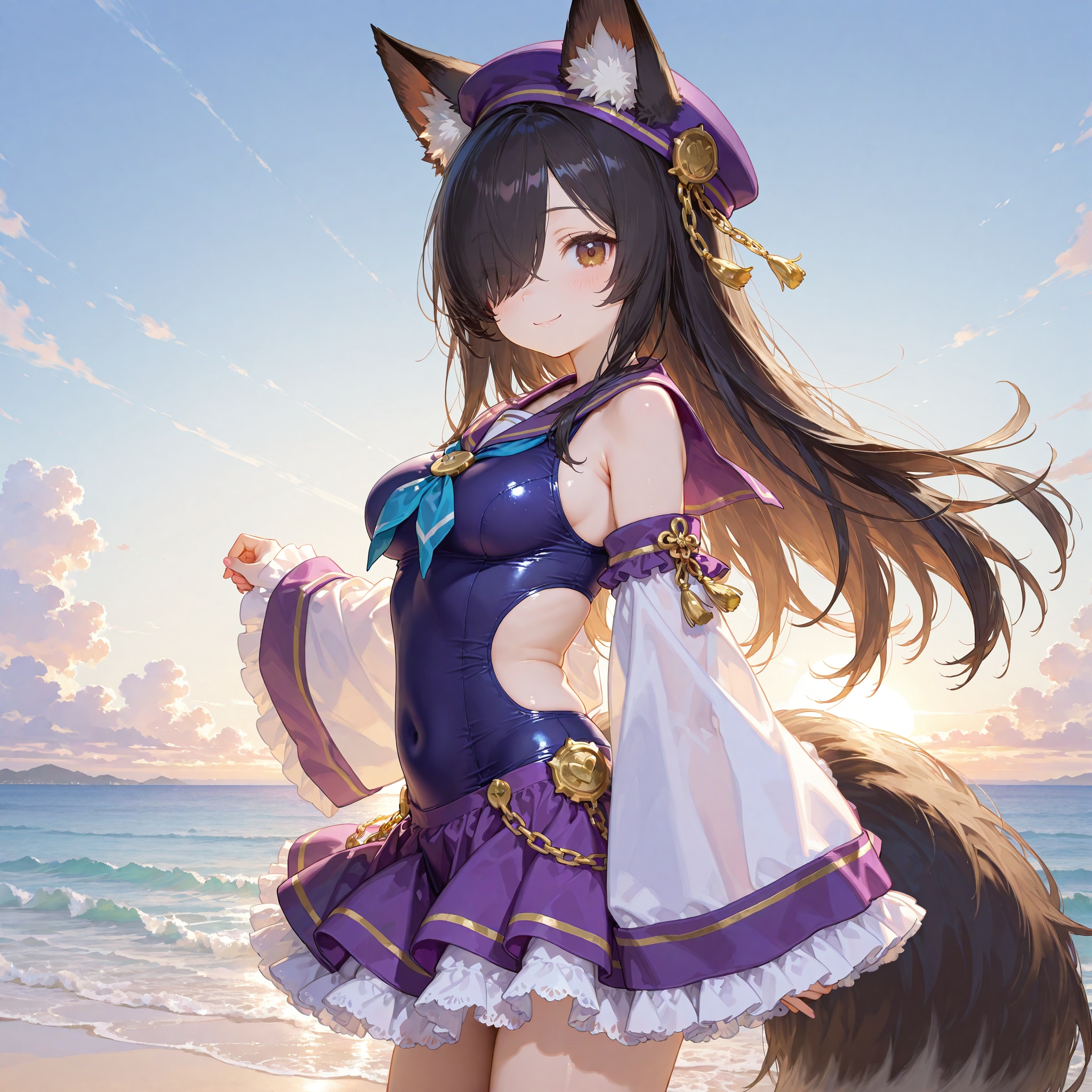 寒い時はビーチへ | の人気AIイラスト・グラビア