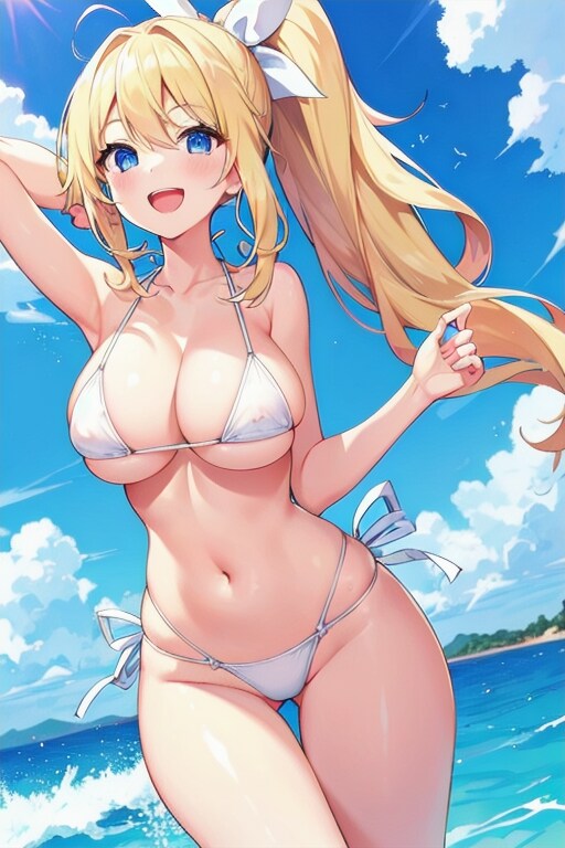 ドスケベボディな女の子のドスケベ水着