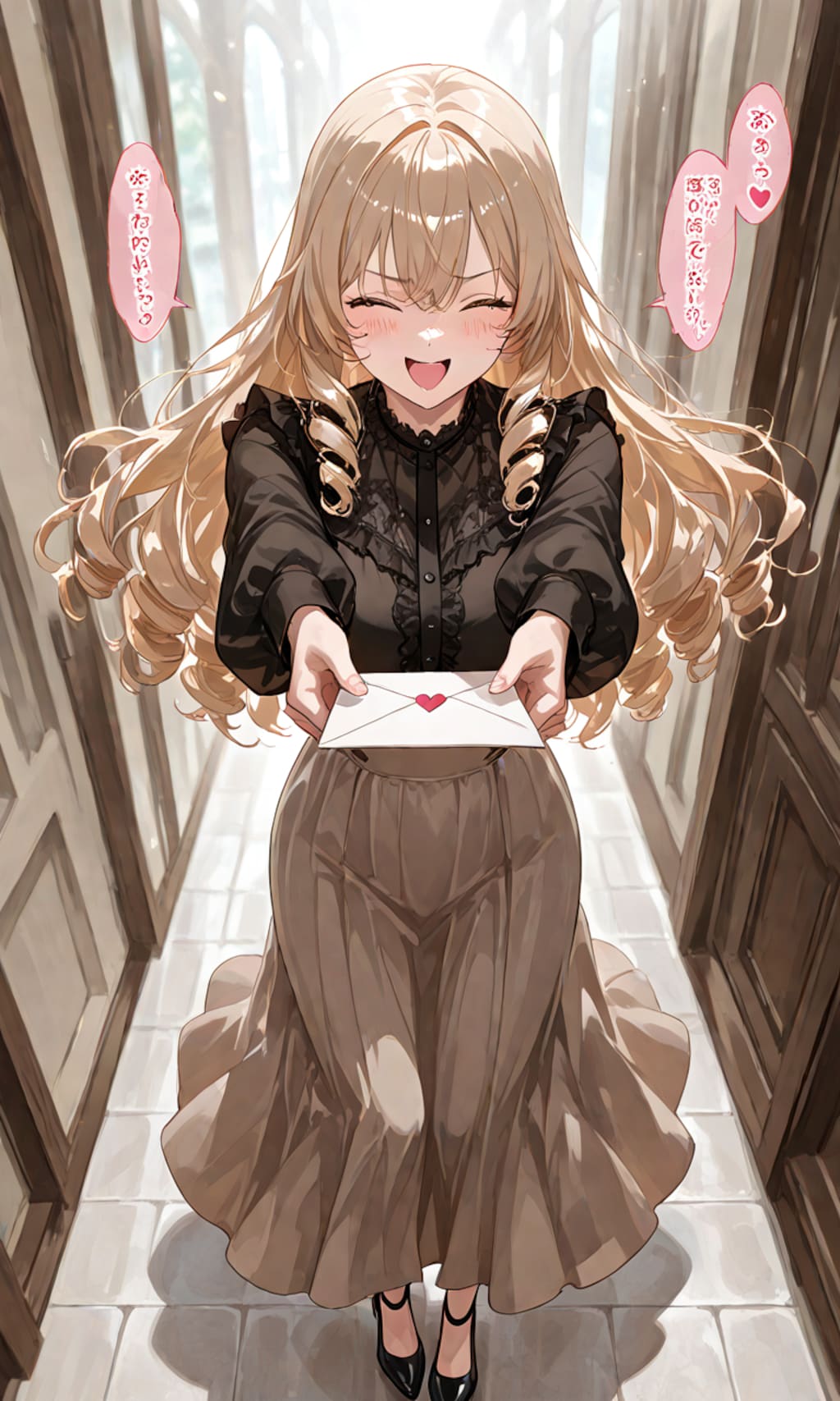 「お、お手紙ですわっ!」