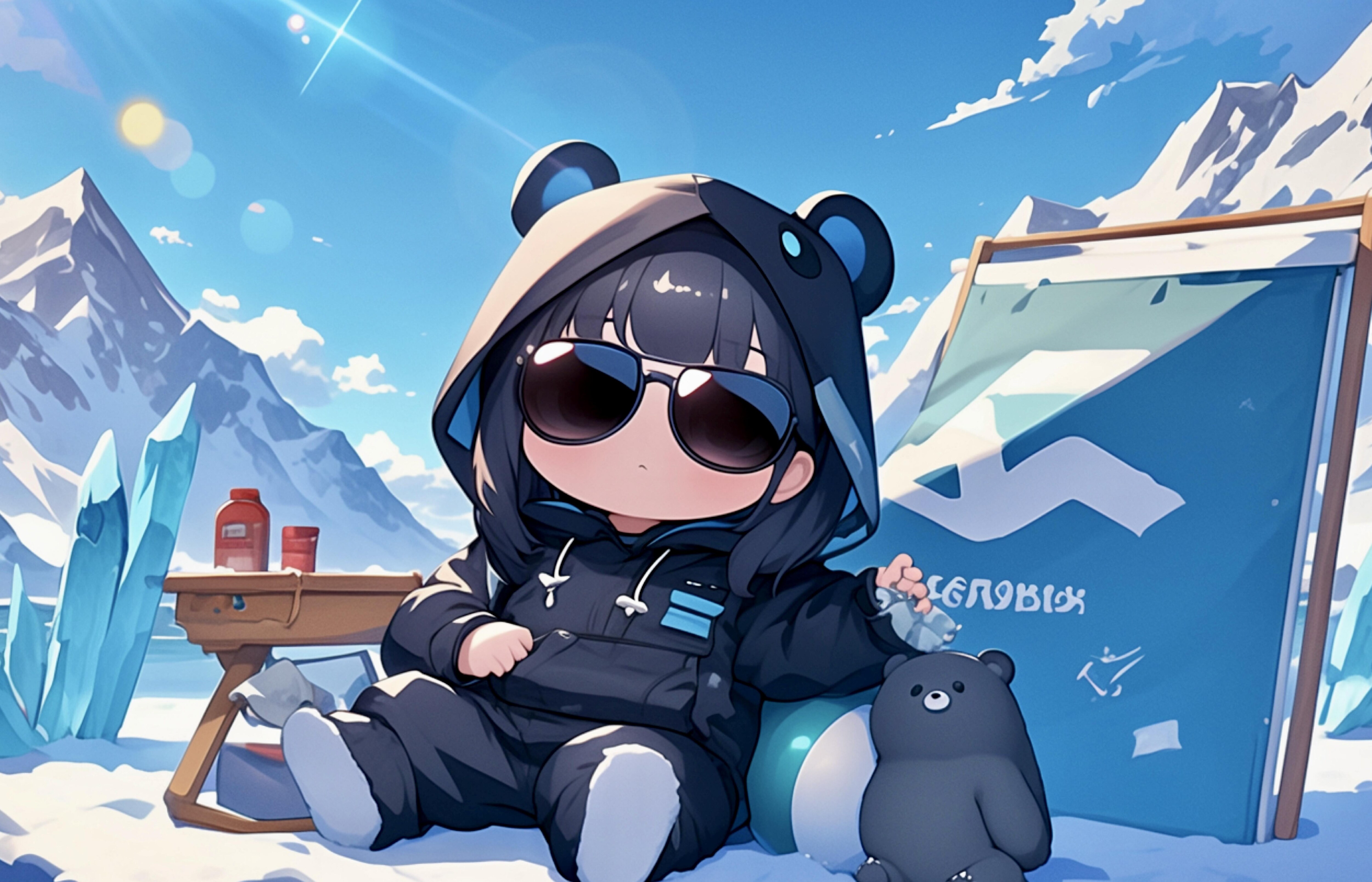 くま娘✖︎サングラス🕶️ | の人気AIイラスト・グラビア