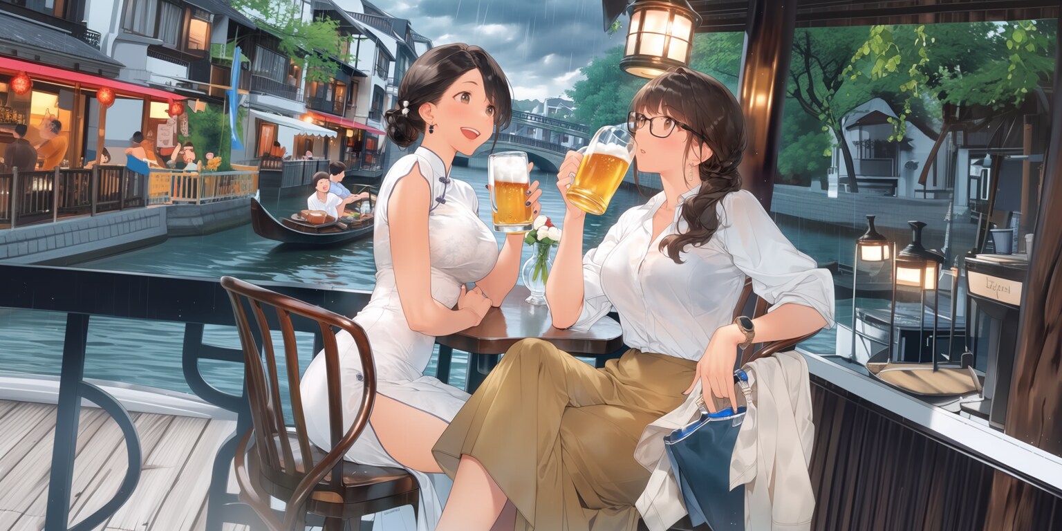 幼馴染、役所職員と旅館のマダム（ニジジャーニー）