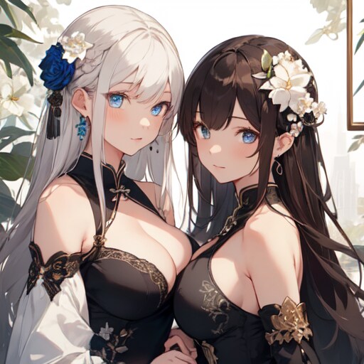 黒と白２ | の人気AIイラスト・グラビア