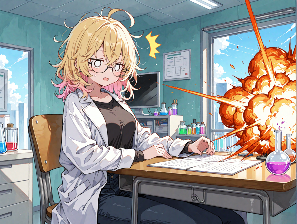 いつも実験を失敗する研究員