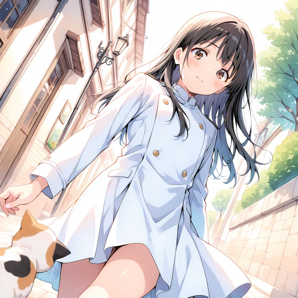 いくよ！　白コート