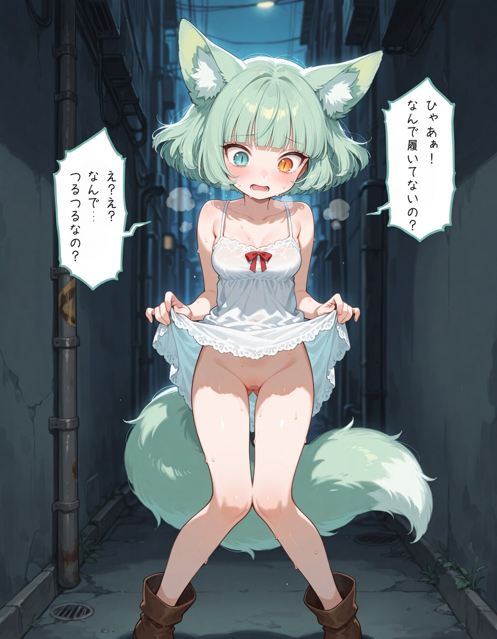深夜にケモ耳化してしまう少女5
