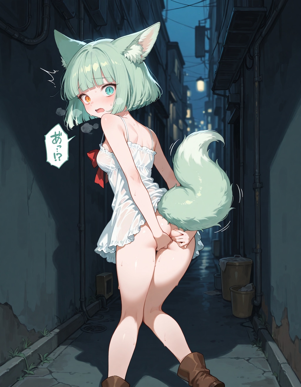 深夜にケモ耳化してしまう少女5