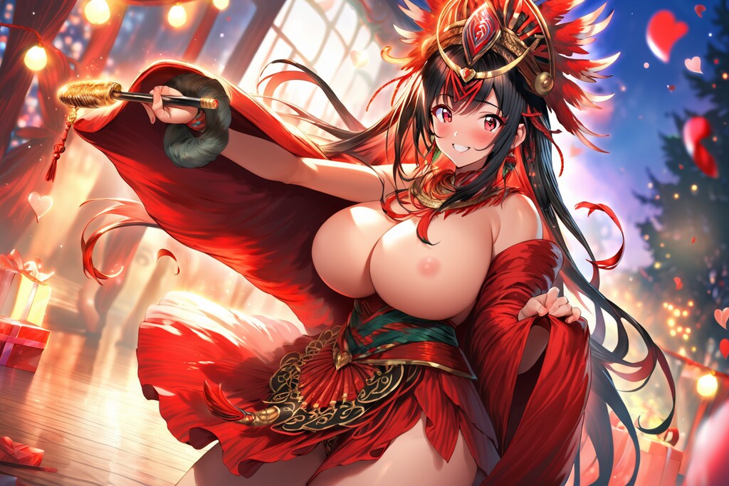 良い子には乳首を見せてくれる、なまはげちゃん