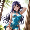 スクールアイドル⁉😅「園田海未 国立音ノ木坂学院二年生」チャイナ服Ver．【model：waiANIHENTAIPONYXL_v60 4枚目