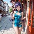 スクールアイドル⁉😅「園田海未 国立音ノ木坂学院二年生」チャイナ服Ver．【model：waiANIHENTAIPONYXL_v60 6枚目