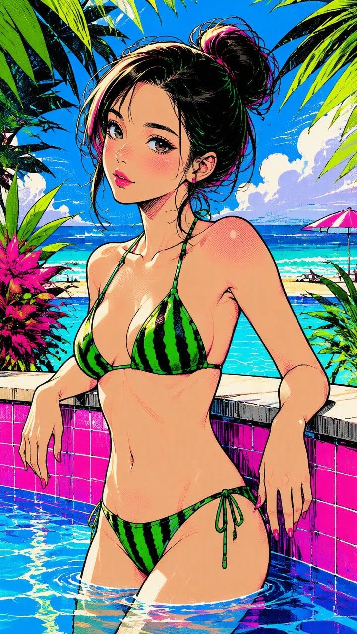 スイカ水着
