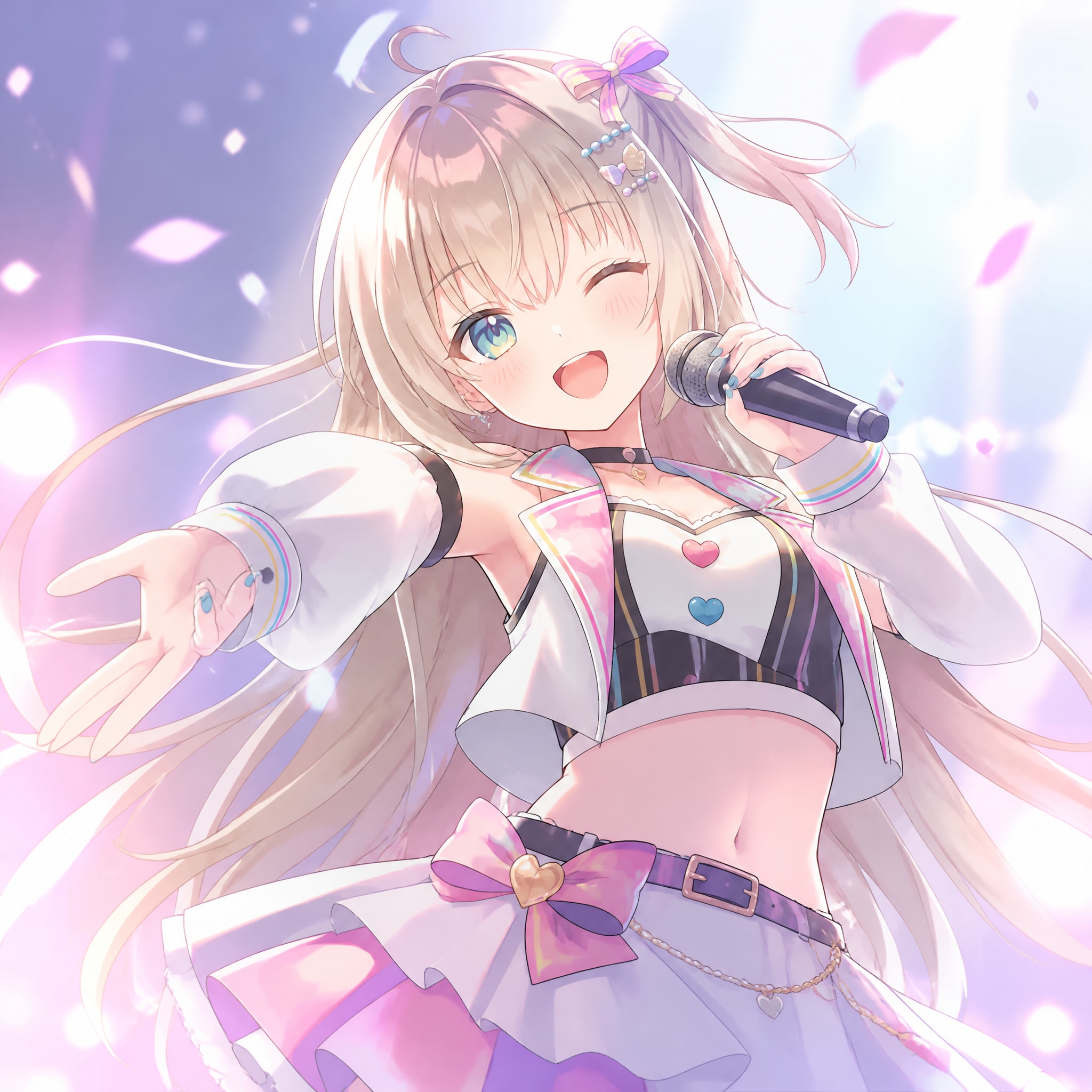 コンサート（１）3時のアイドル　白羽ことね　GPTimages2.0 | の人気AIイラスト・グラビア