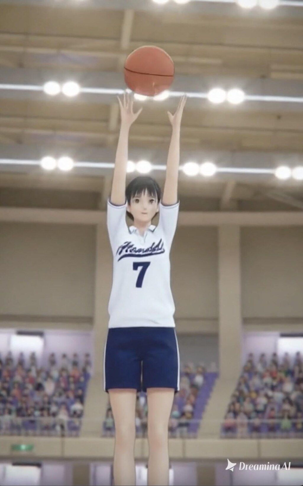 女バスのジャンプシュート382